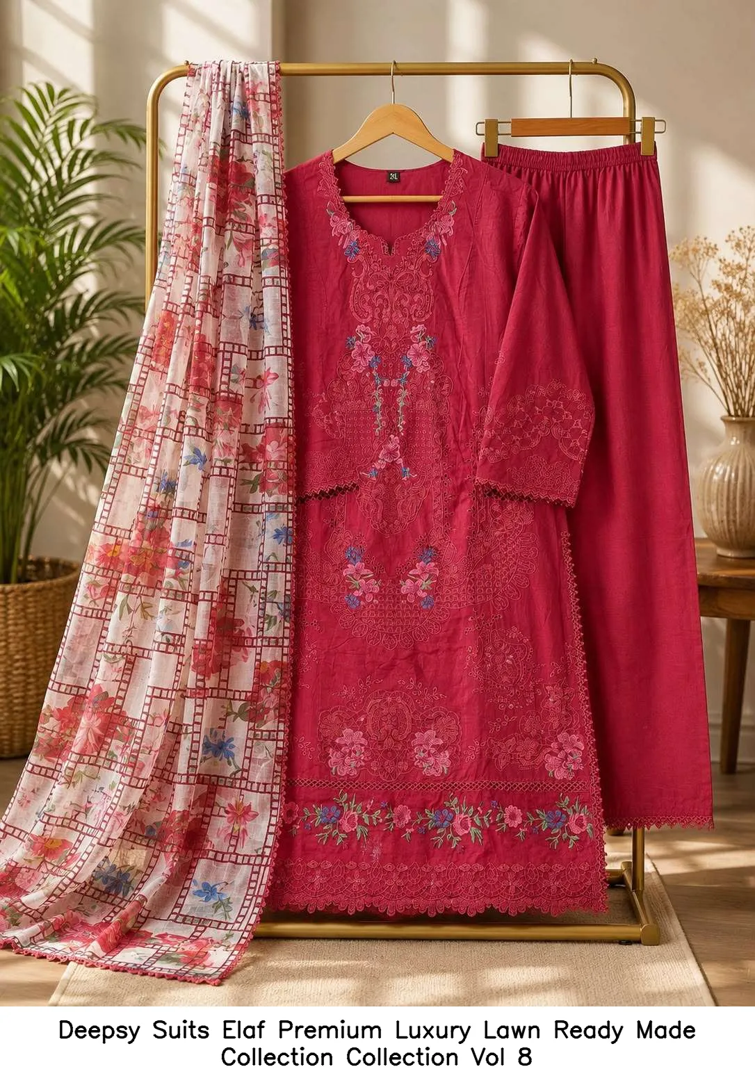 Deepsy Suits Elaf Premium Luxury Lawn Ready Made Collection Collection Vol 8 - Image 8