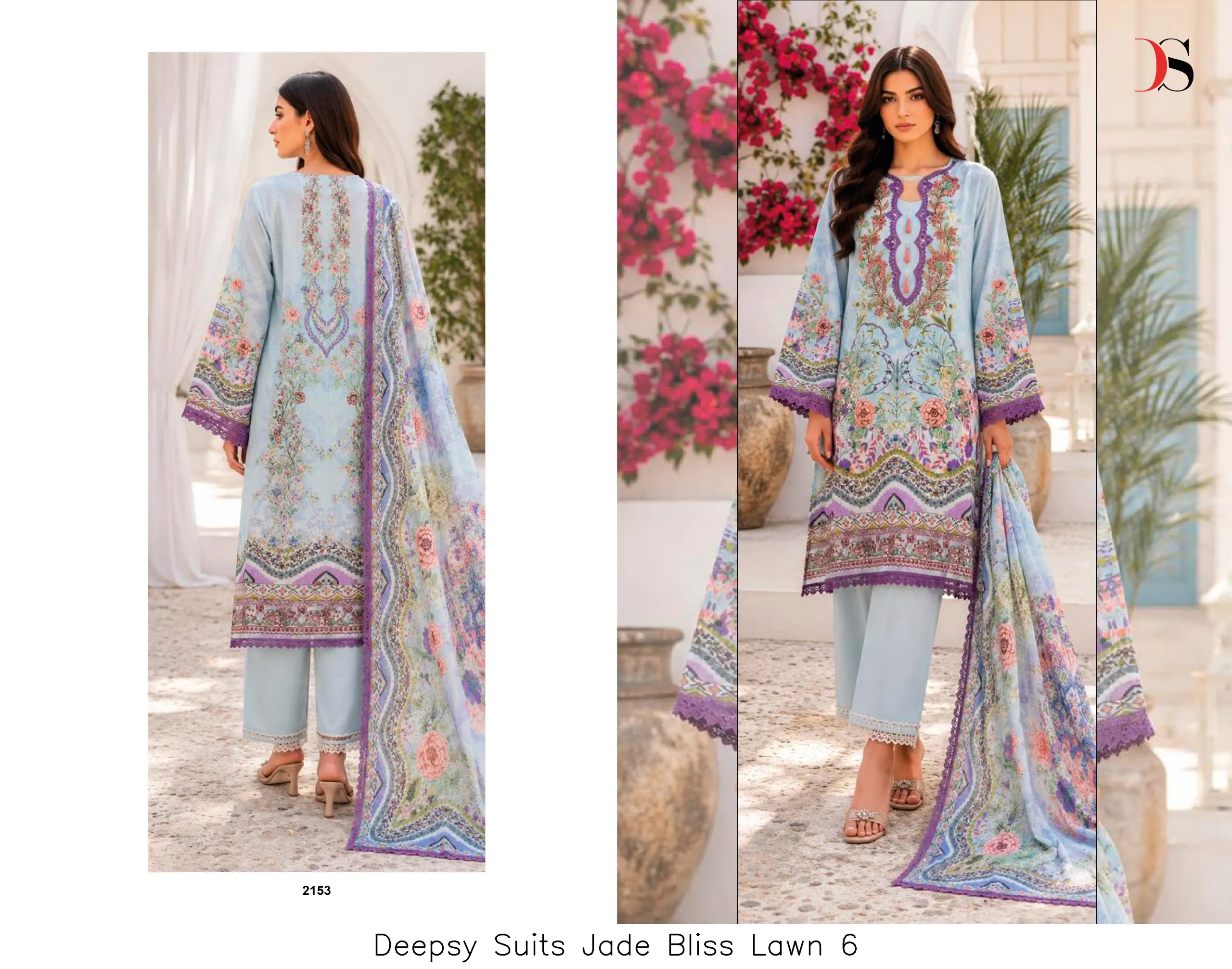 Deepsy Suits Jade Bliss Lawn 6 - Image 3