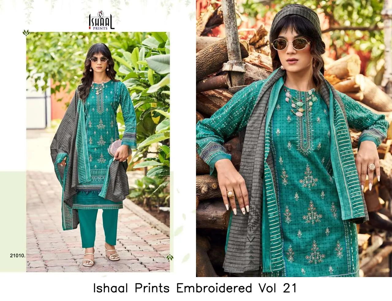 Ishaal Prints Embroidered Vol 21 - Image 2