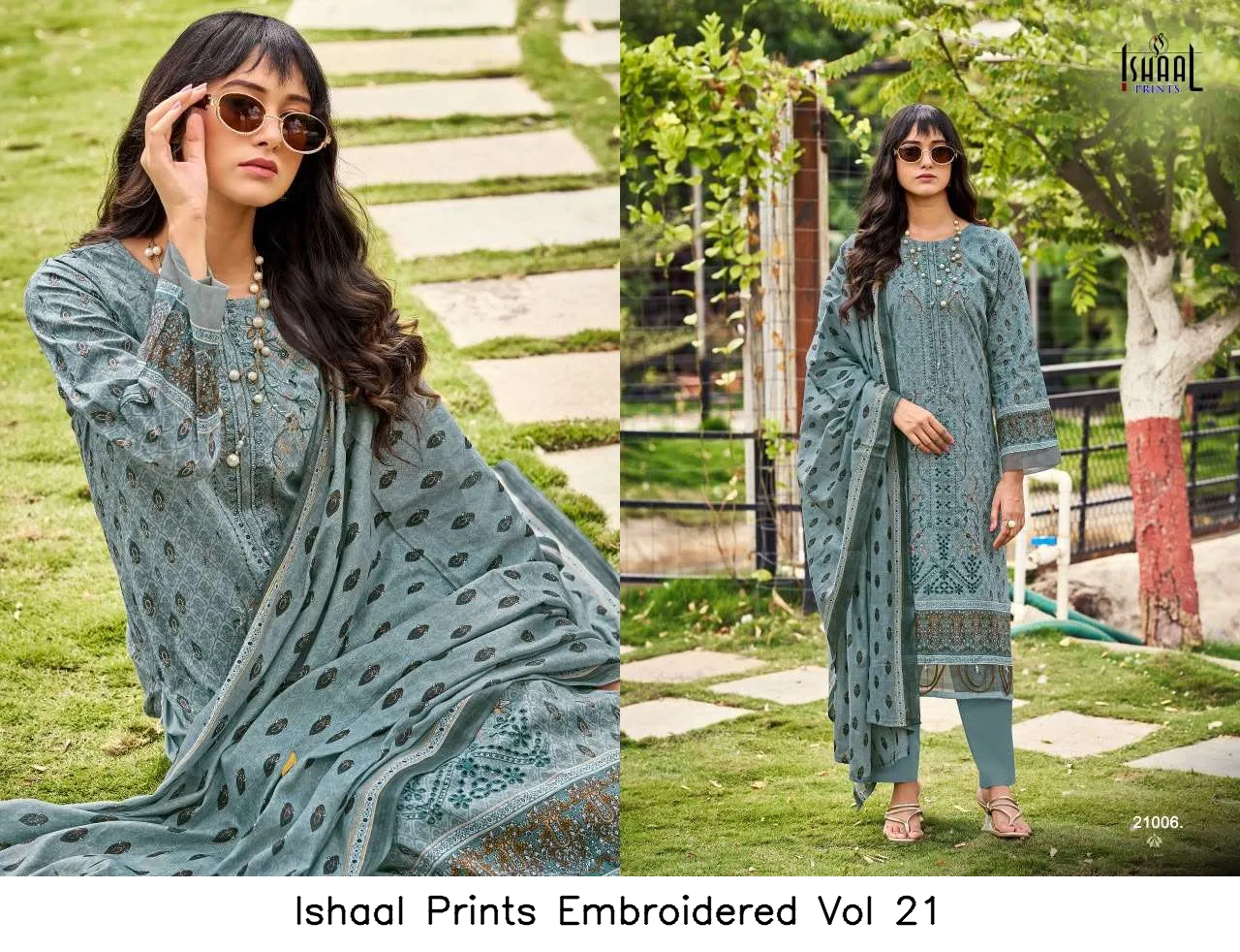 Ishaal Prints Embroidered Vol 21 - Image 3