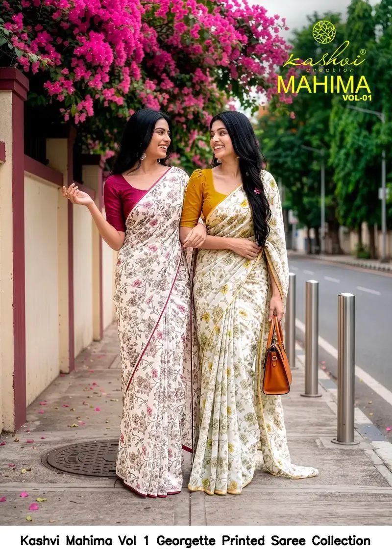Kashvi Mahima Vol 1 Georgette Printed Saree Collection