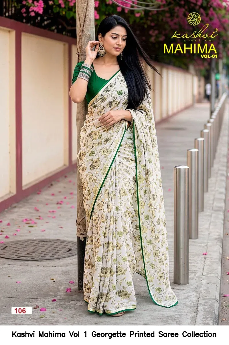 Kashvi Mahima Vol 1 Georgette Printed Saree Collection - Image 8