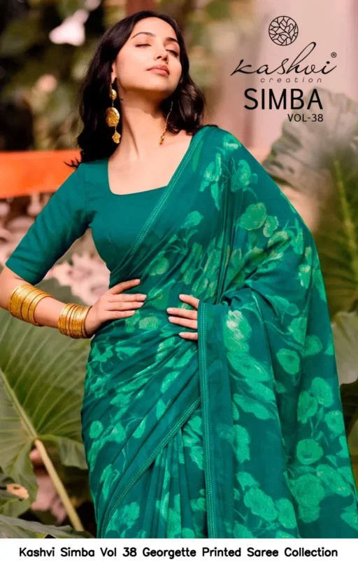Kashvi Simba Vol 38 Georgette Printed Saree Collection