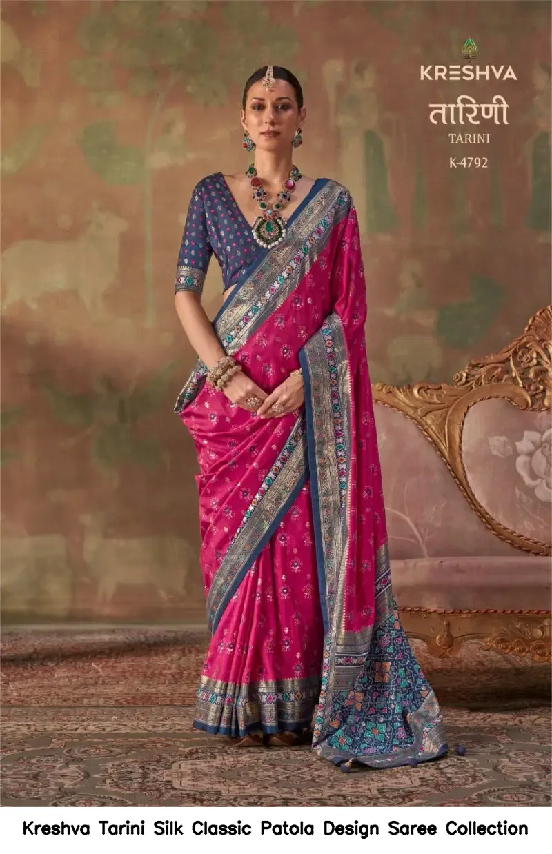 Kreshva Tarini Silk Classic Patola Design Saree Collection