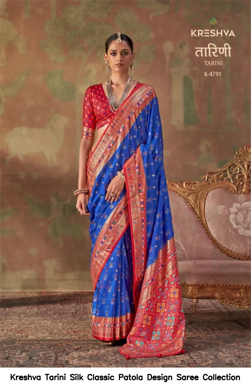 Kreshva Tarini Silk Classic Patola Design Saree Collection - Image 2