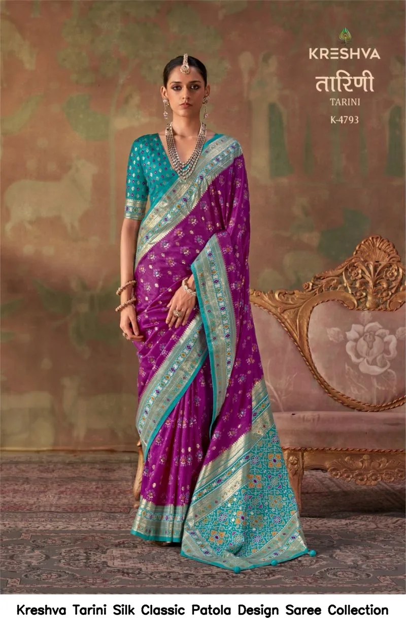 Kreshva Tarini Silk Classic Patola Design Saree Collection - Image 5