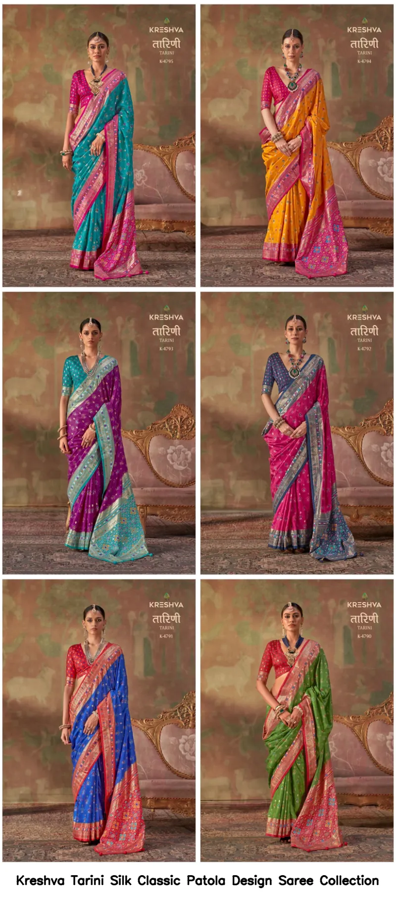 Kreshva Tarini Silk Classic Patola Design Saree Collection - Image 6