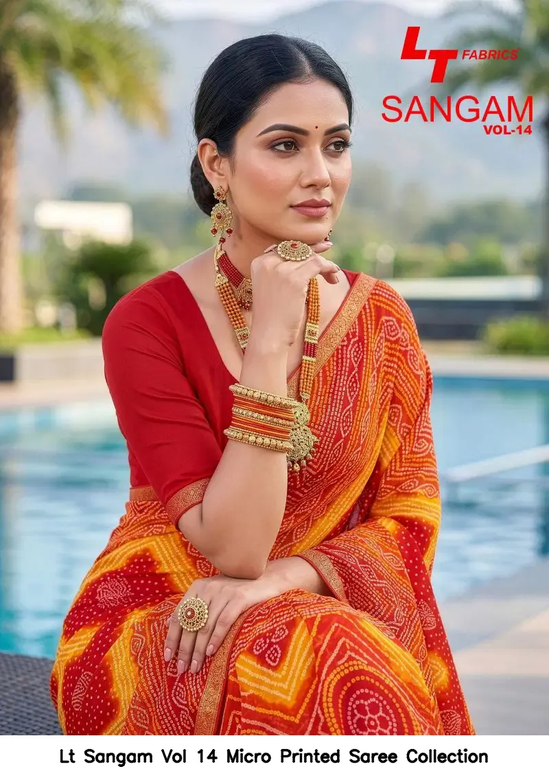 Lt Sangam Vol 14 Micro Printed Saree Collection