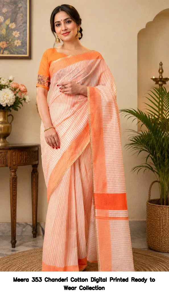 Meera 353 Chanderi Cotton Digital Printed Ready to Wear Collection - Image 2