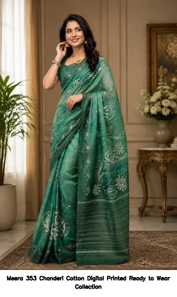 Meera 353 Chanderi Cotton Digital Printed Ready to Wear Collection - Image 8