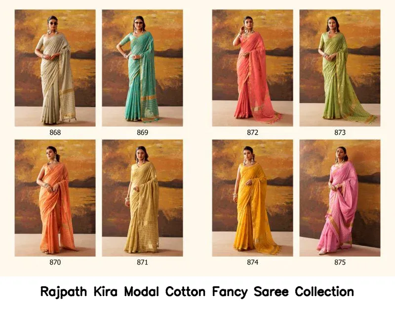 Rajpath Kira Modal Cotton Fancy Saree Collection - Image 7