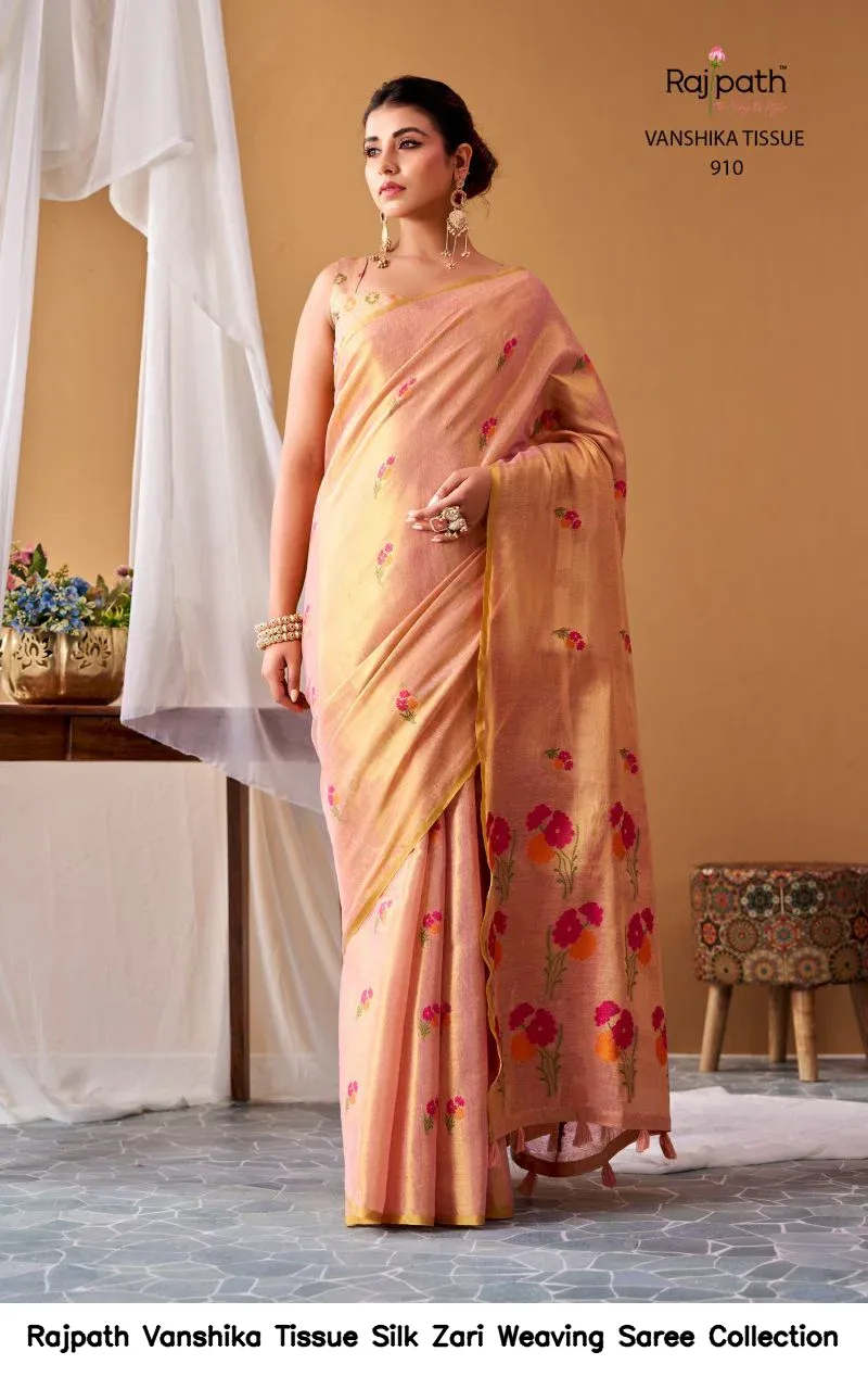 Rajpath Vanshika Tissue Silk Zari Weaving Saree Collection - Image 2