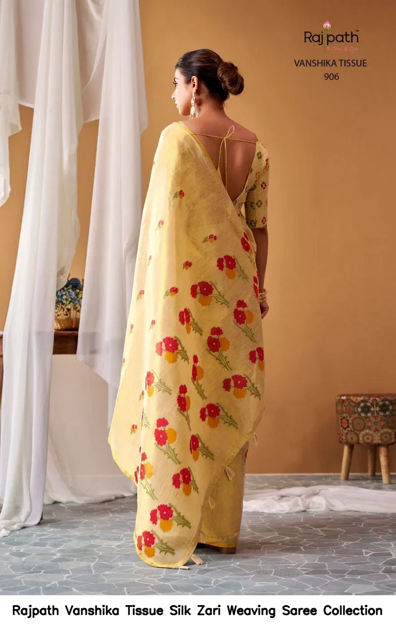 Rajpath Vanshika Tissue Silk Zari Weaving Saree Collection - Image 4