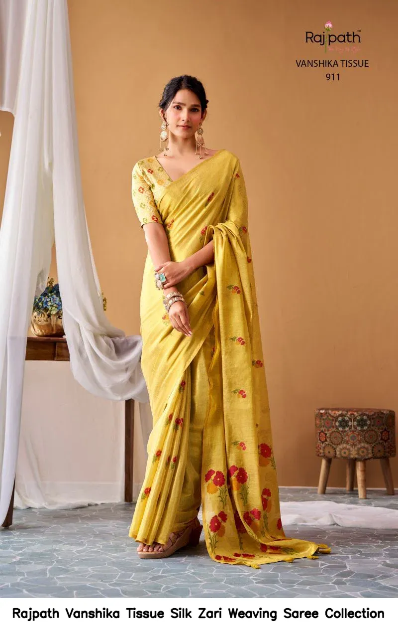 Rajpath Vanshika Tissue Silk Zari Weaving Saree Collection - Image 8