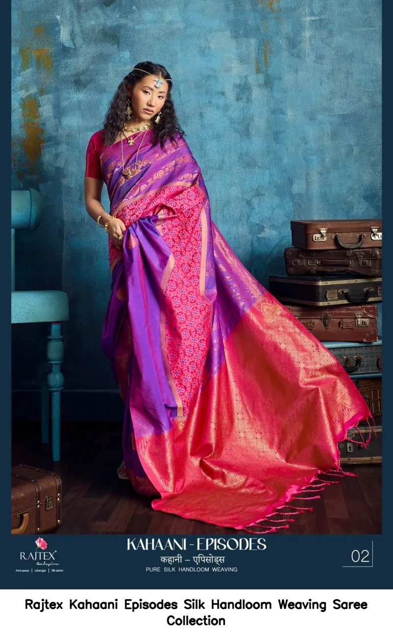 Rajtex Kahaani Episodes Silk Handloom Weaving Saree Collection - Image 2