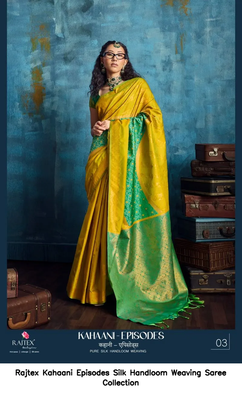 Rajtex Kahaani Episodes Silk Handloom Weaving Saree Collection - Image 5