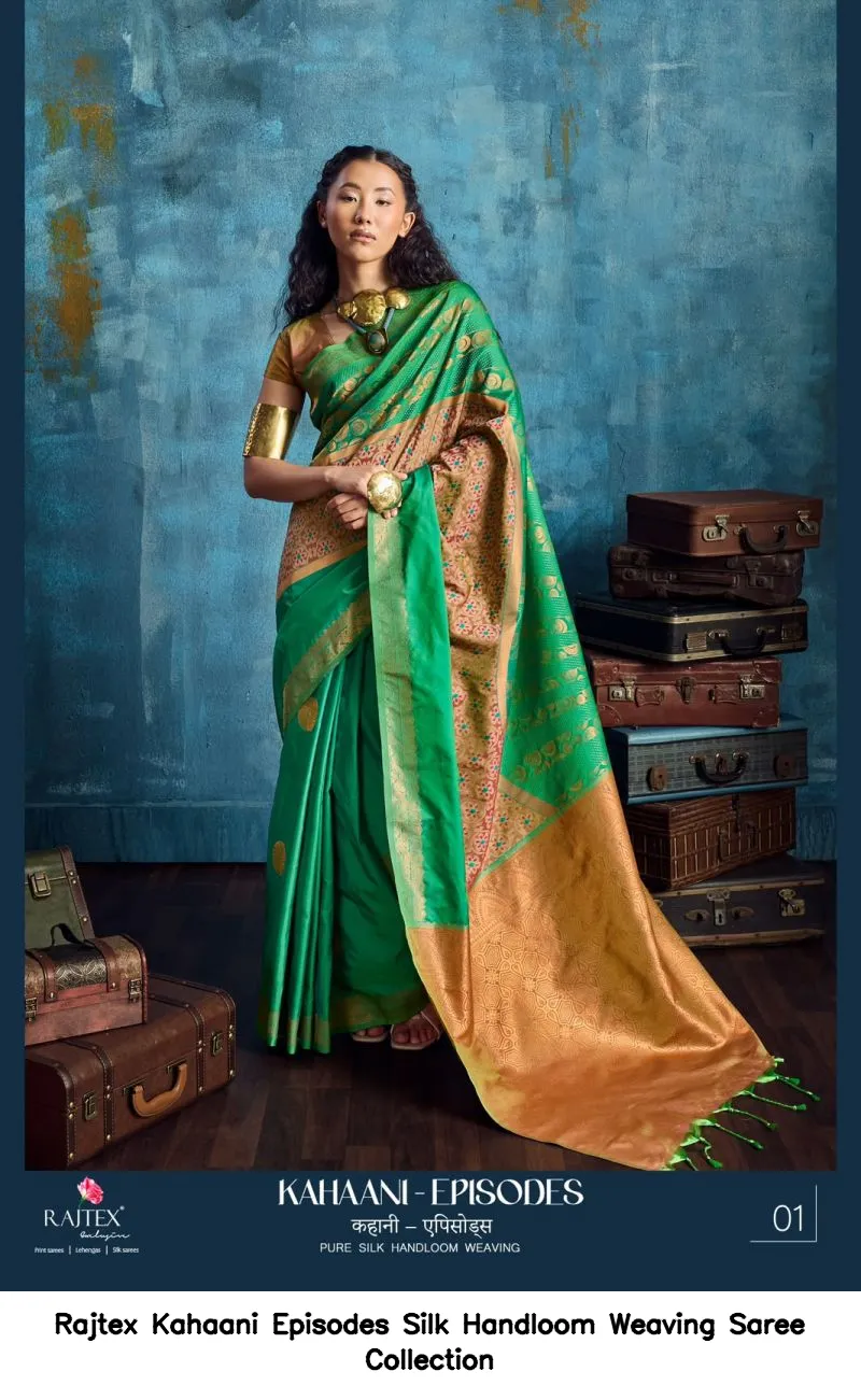 Rajtex Kahaani Episodes Silk Handloom Weaving Saree Collection - Image 6