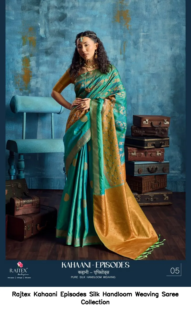 Rajtex Kahaani Episodes Silk Handloom Weaving Saree Collection - Image 7