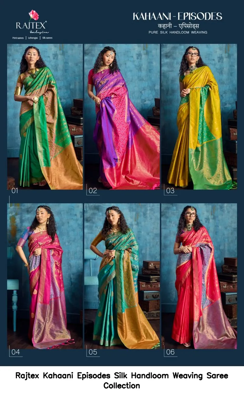 Rajtex Kahaani Episodes Silk Handloom Weaving Saree Collection - Image 8