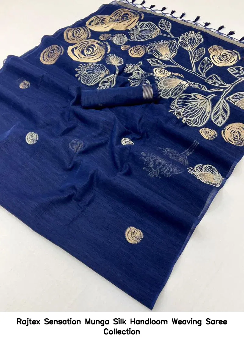 Rajtex Sensation Munga Silk Handloom Weaving Saree Collection - Image 10