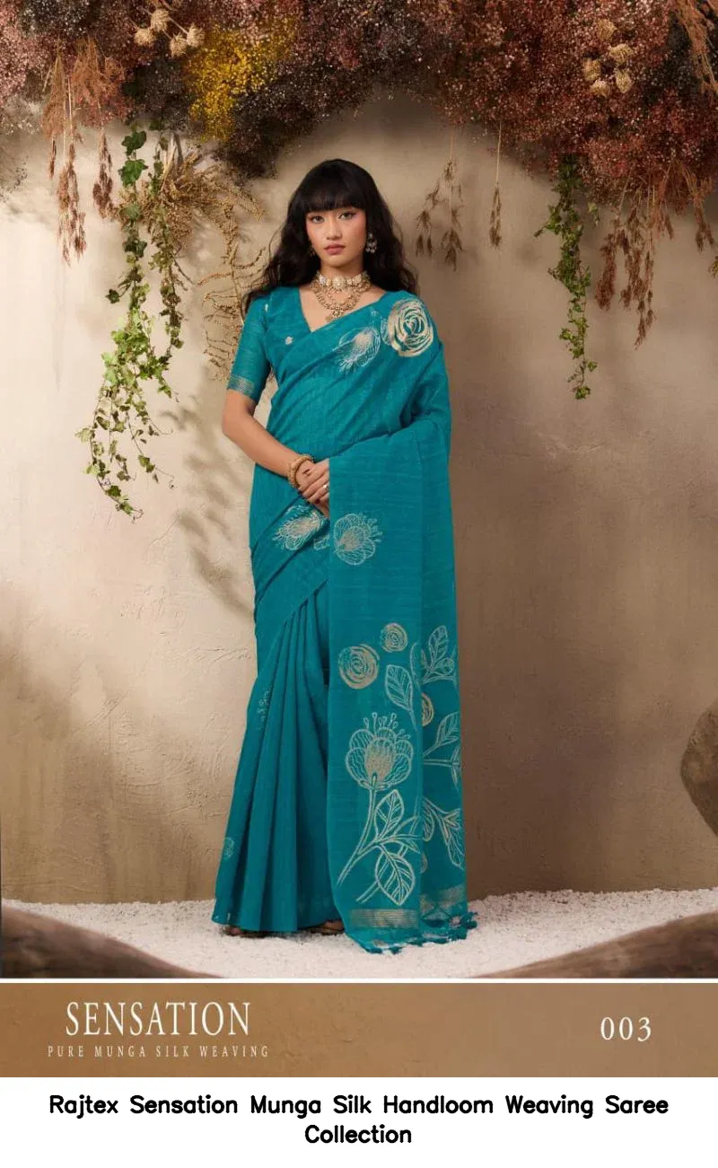 Rajtex Sensation Munga Silk Handloom Weaving Saree Collection - Image 12