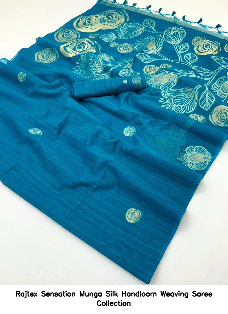 Rajtex Sensation Munga Silk Handloom Weaving Saree Collection - Image 13