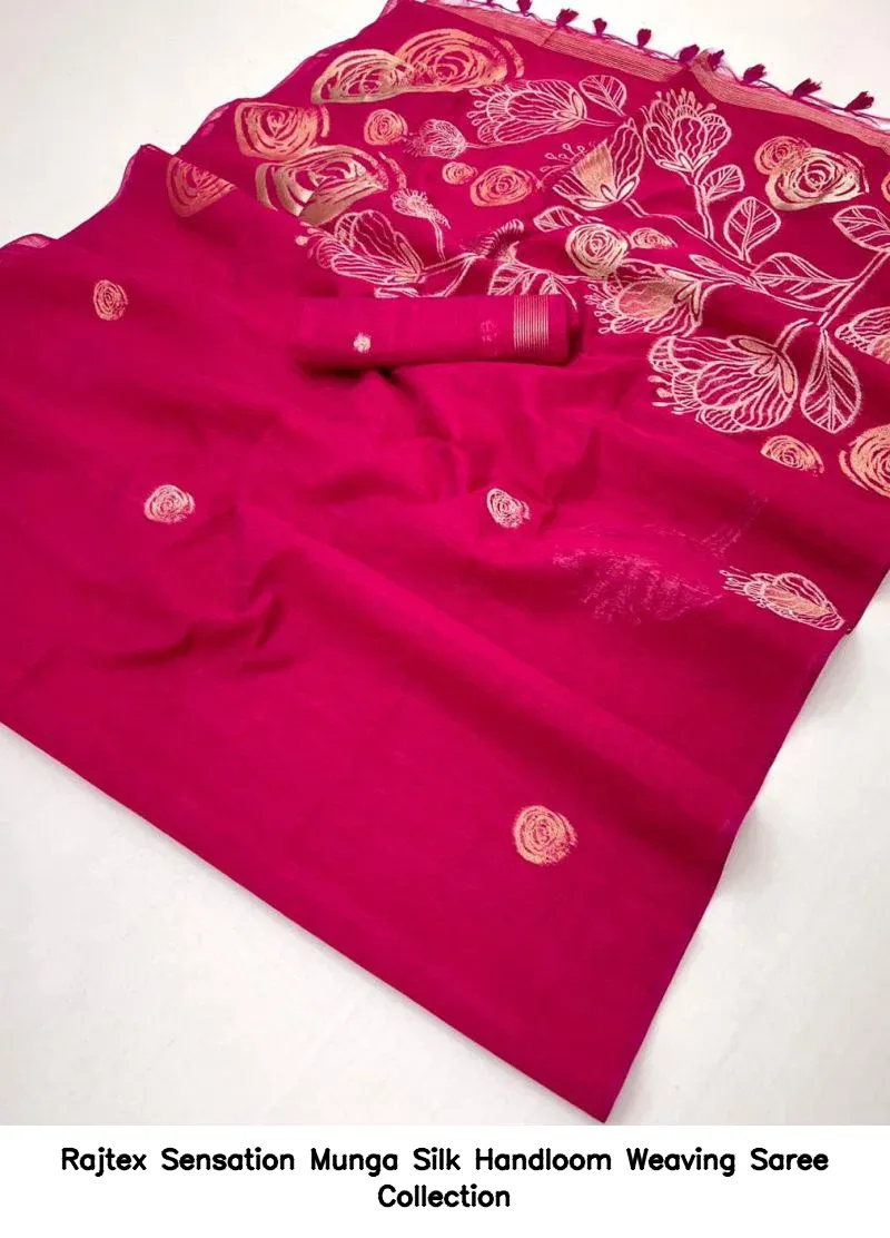 Rajtex Sensation Munga Silk Handloom Weaving Saree Collection - Image 14