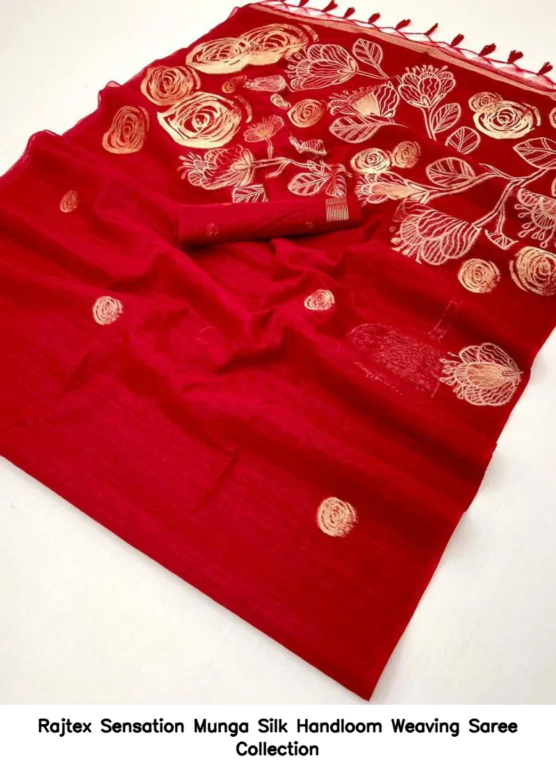 Rajtex Sensation Munga Silk Handloom Weaving Saree Collection - Image 2