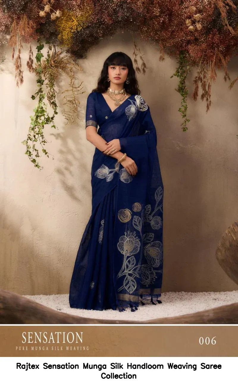 Rajtex Sensation Munga Silk Handloom Weaving Saree Collection - Image 3