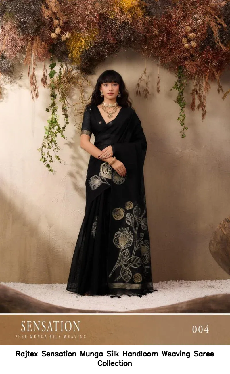 Rajtex Sensation Munga Silk Handloom Weaving Saree Collection - Image 7
