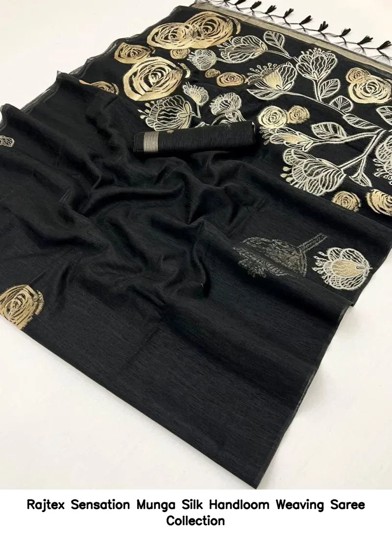 Rajtex Sensation Munga Silk Handloom Weaving Saree Collection - Image 9