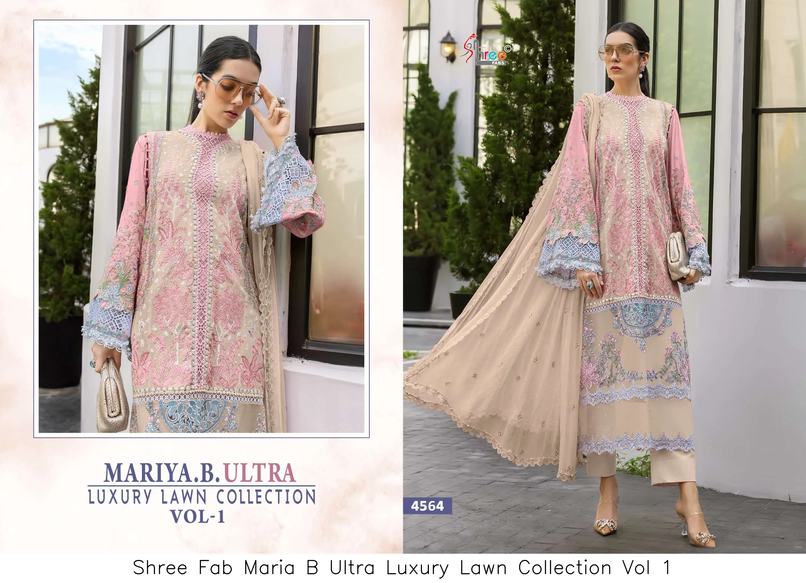 Shree Fab Maria B Ultra Luxury Lawn Collection Vol 1 - Image 3