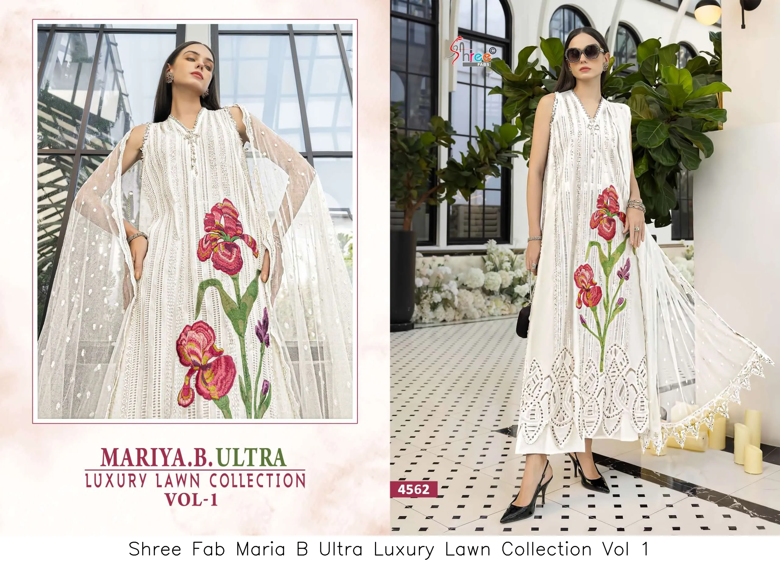 Shree Fab Maria B Ultra Luxury Lawn Collection Vol 1 - Image 4