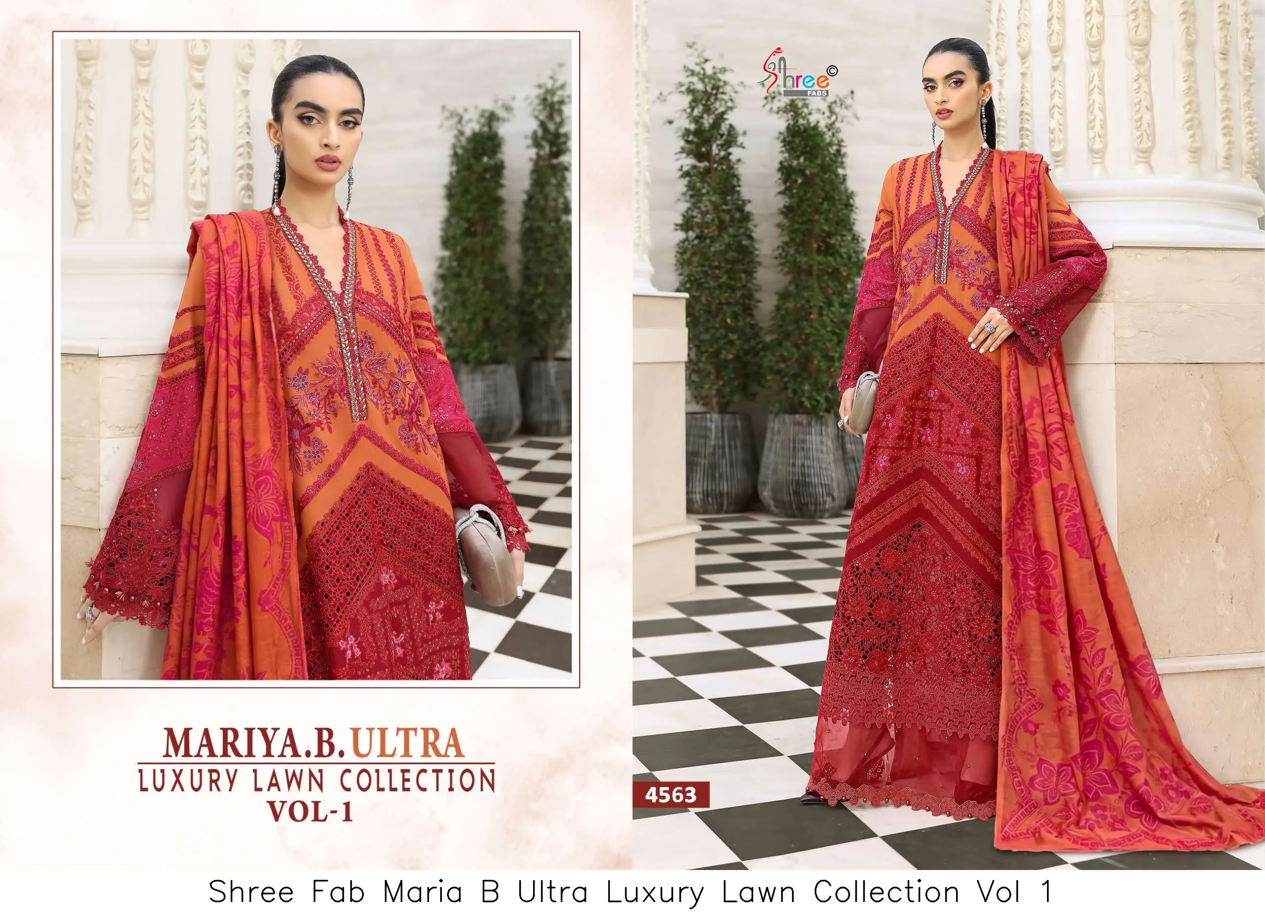 Shree Fab Maria B Ultra Luxury Lawn Collection Vol 1 - Image 5