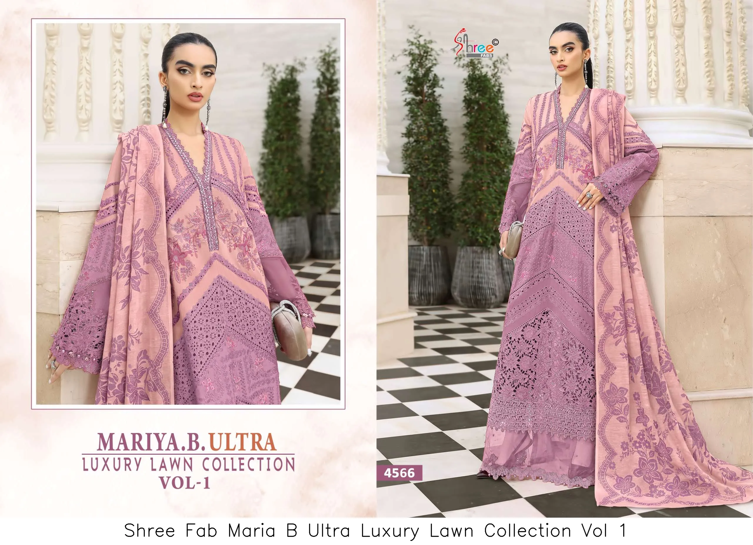 Shree Fab Maria B Ultra Luxury Lawn Collection Vol 1 - Image 6