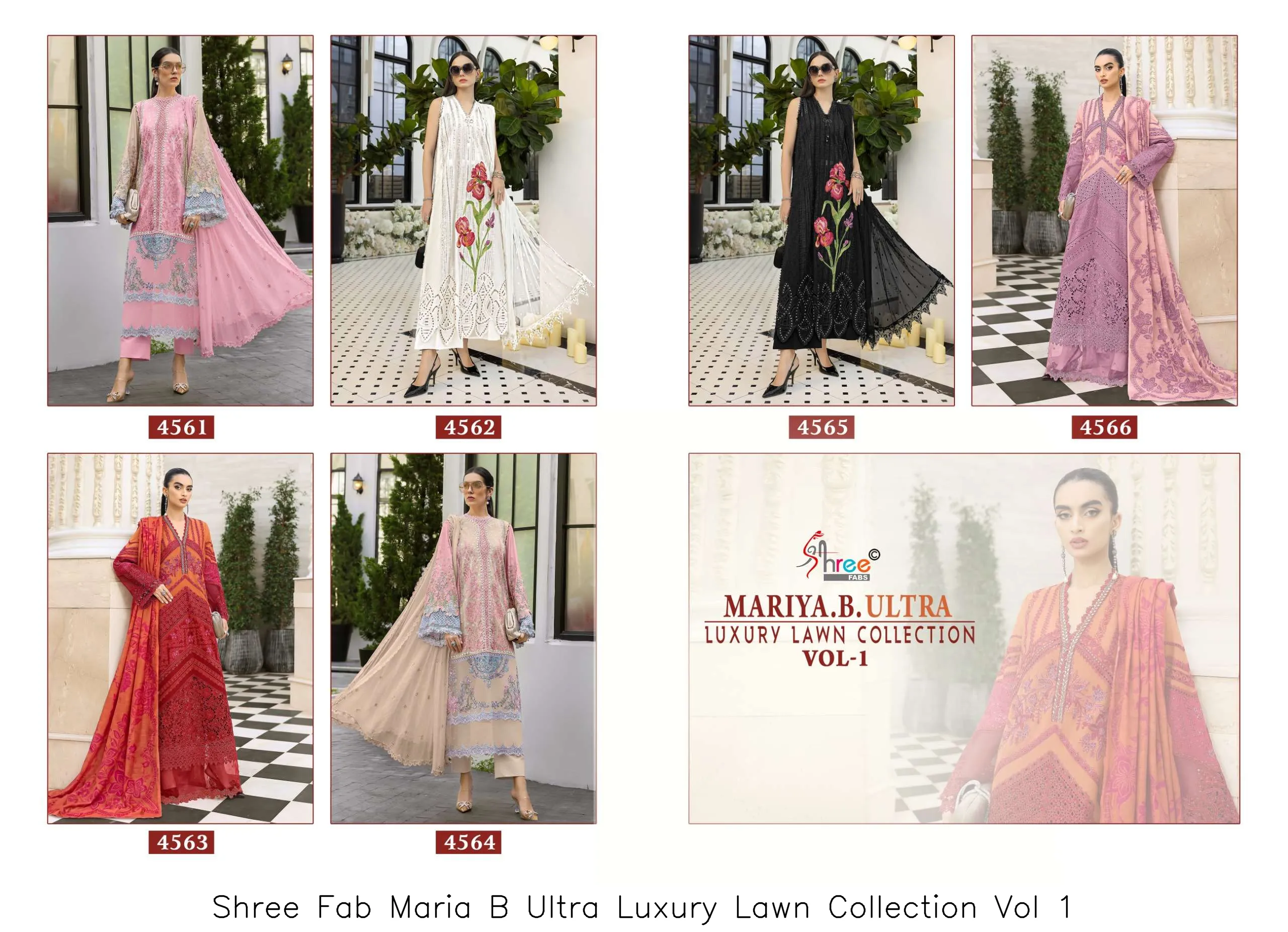 Shree Fab Maria B Ultra Luxury Lawn Collection Vol 1 - Image 8