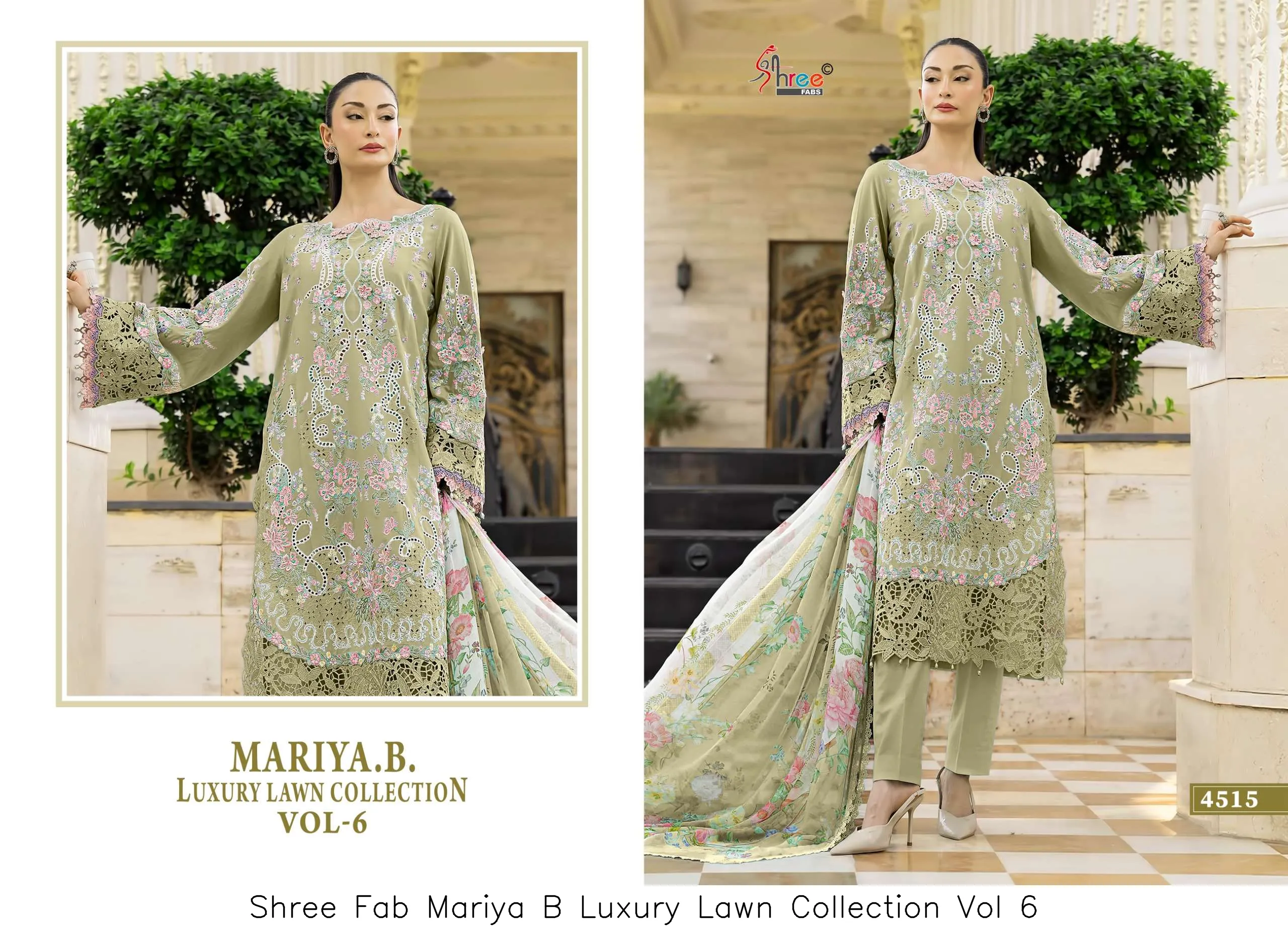 Shree Fab Mariya B Luxury Lawn Collection Vol 6 - Image 2