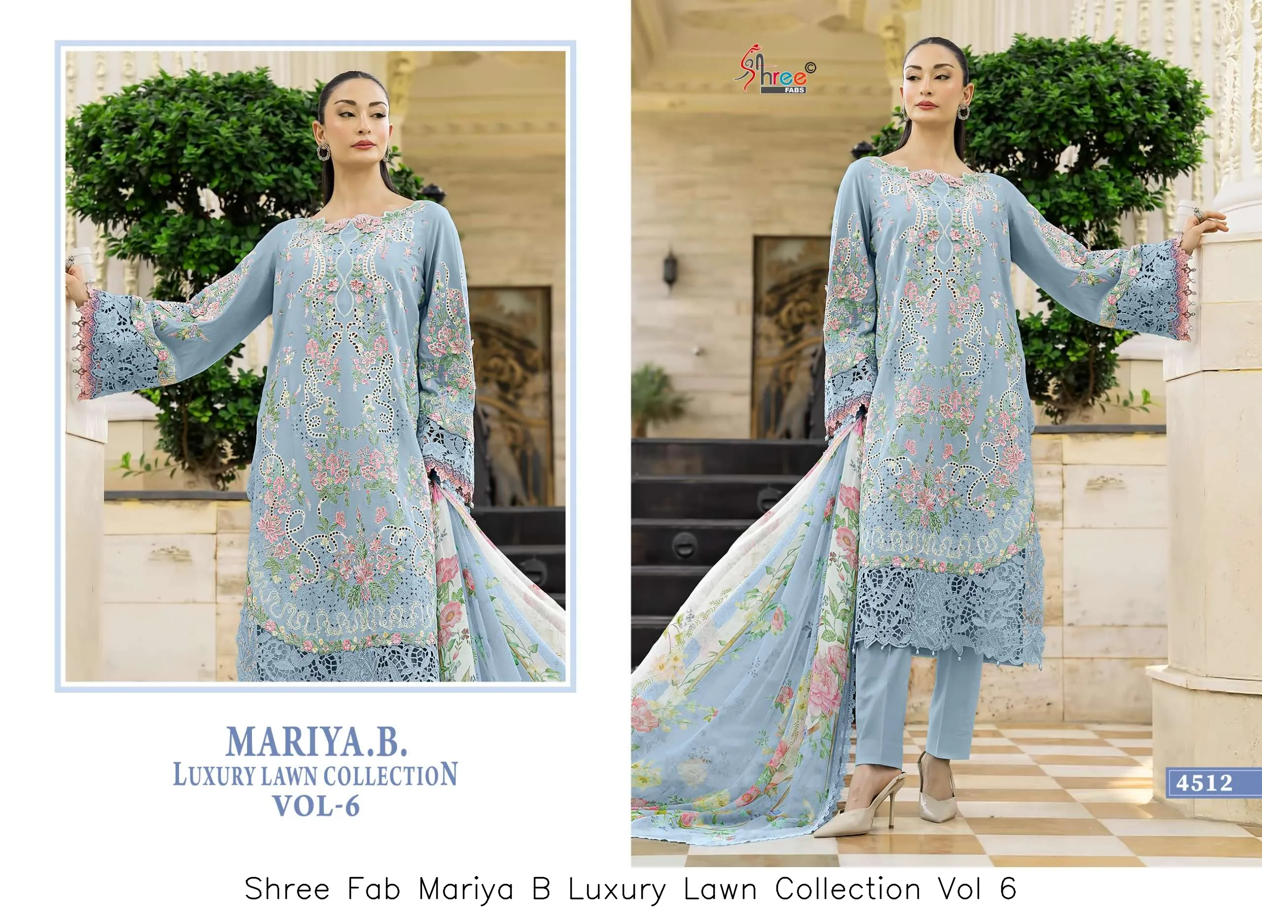 Shree Fab Mariya B Luxury Lawn Collection Vol 6 - Image 4