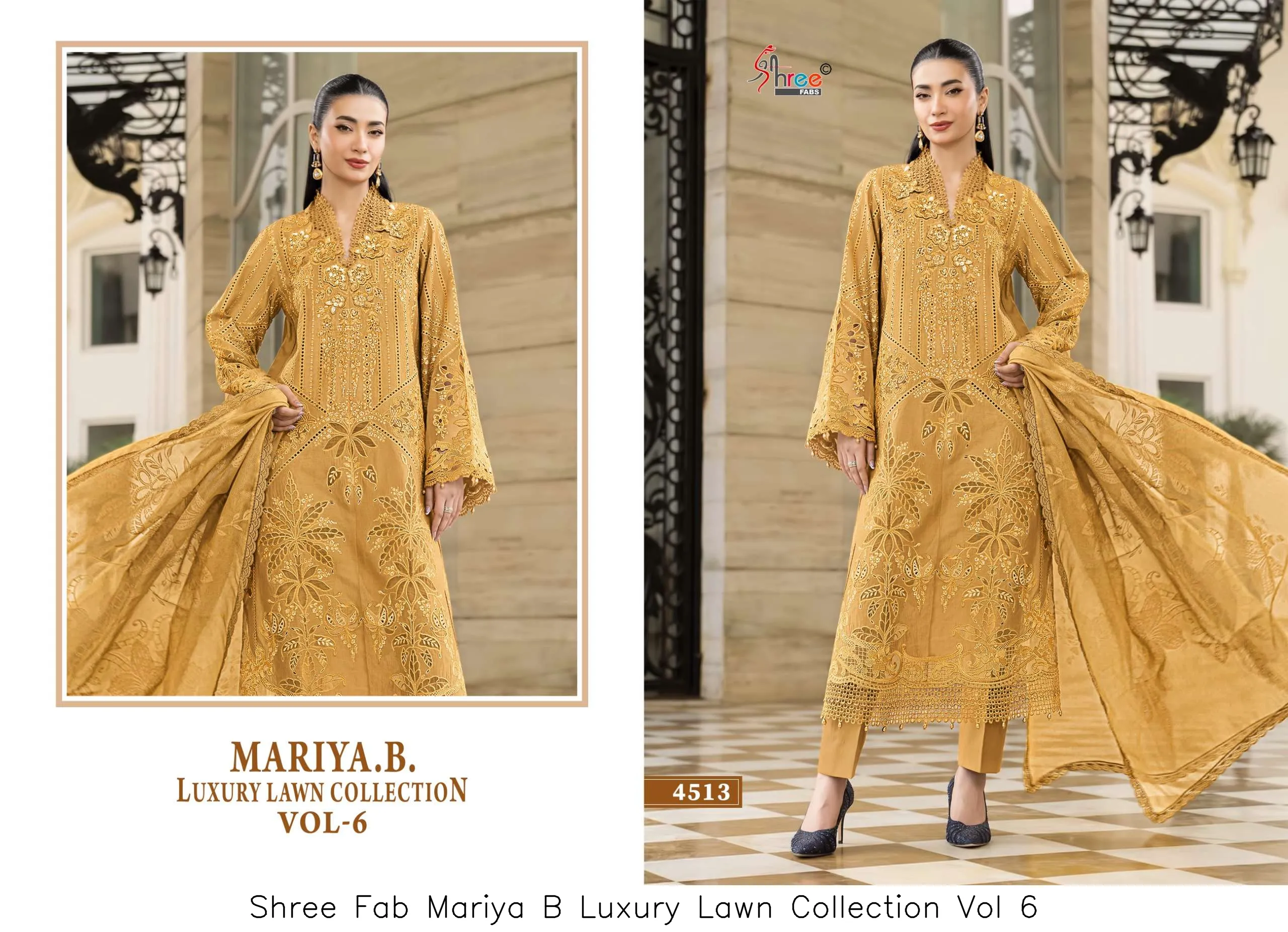Shree Fab Mariya B Luxury Lawn Collection Vol 6 - Image 5