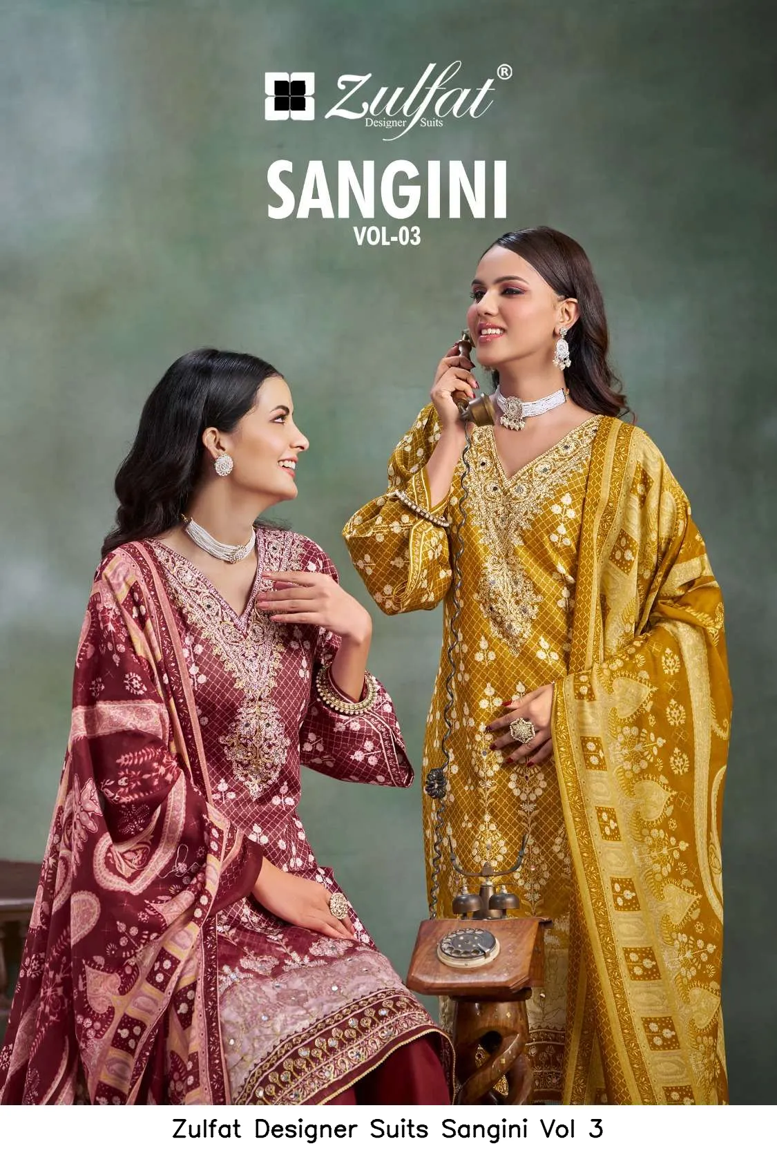 Zulfat Designer Suits Sangini Vol 3