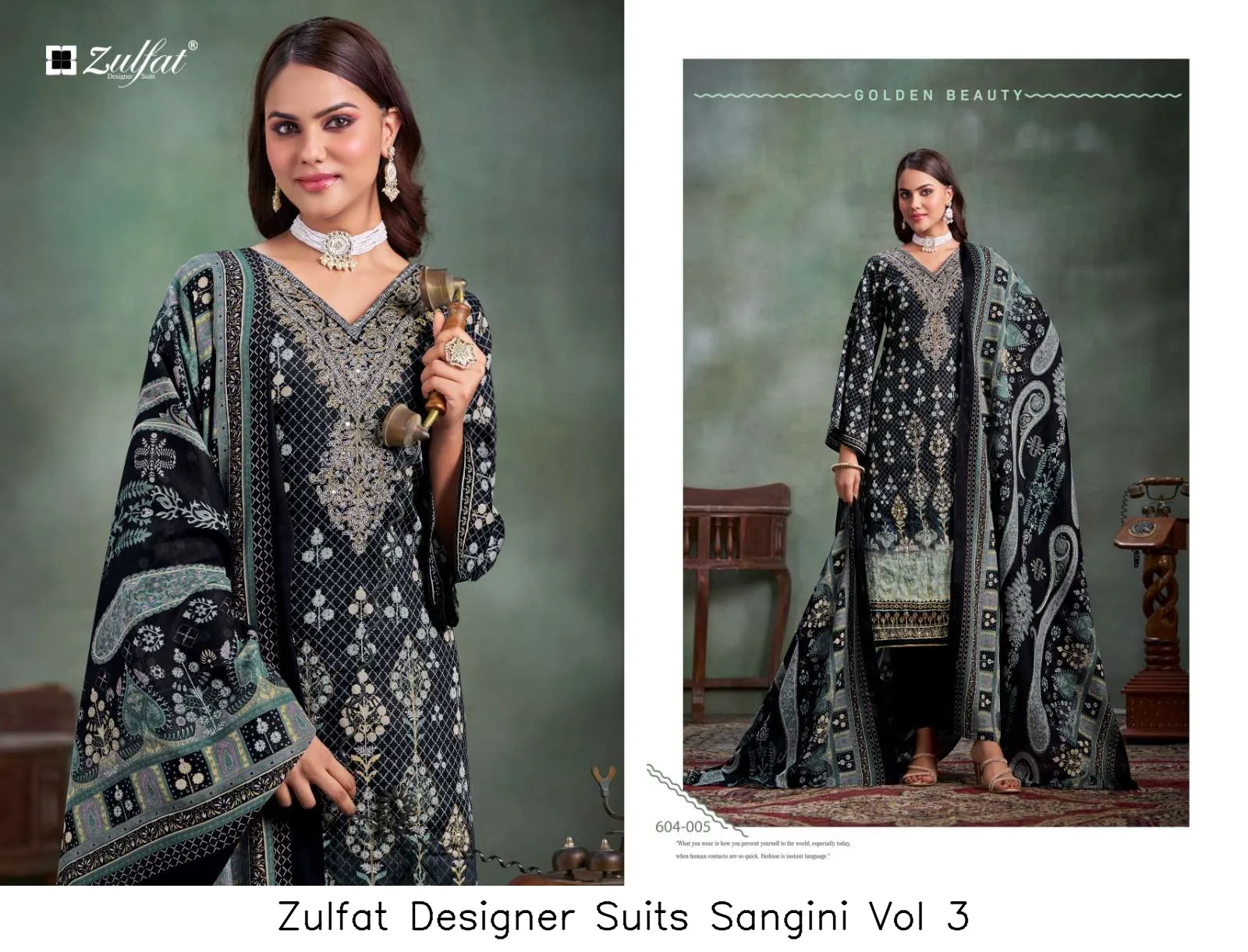 Zulfat Designer Suits Sangini Vol 3 - Image 3
