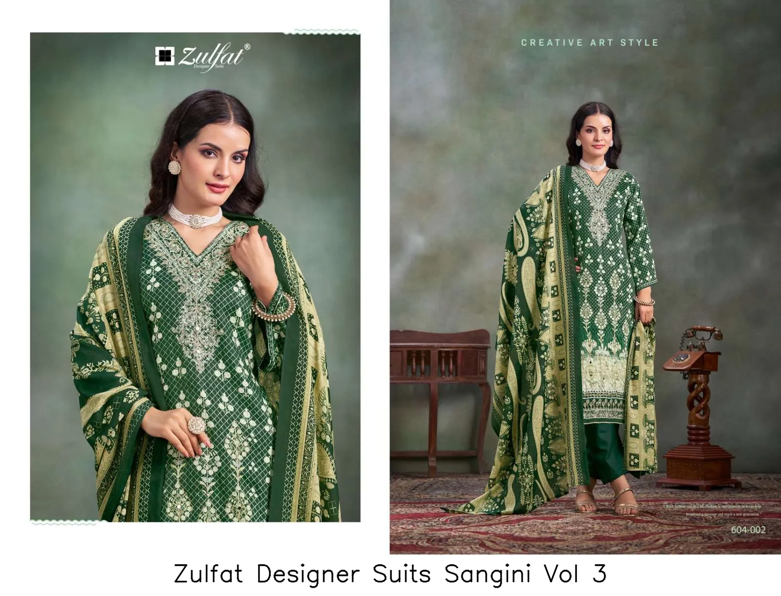 Zulfat Designer Suits Sangini Vol 3 - Image 7