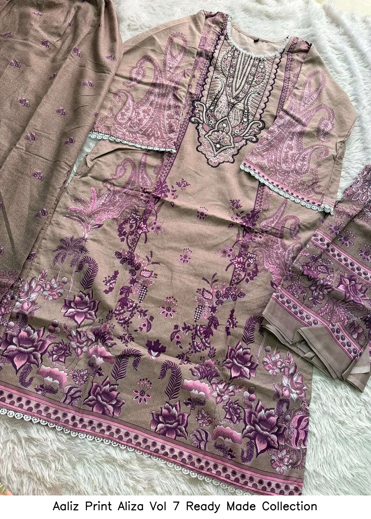 Aaliz Print Aliza Vol 7 Ready Made Collection - Image 4