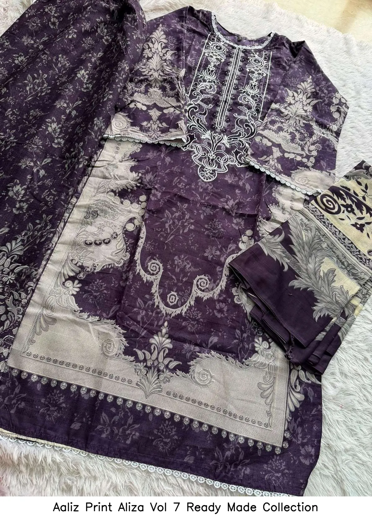 Aaliz Print Aliza Vol 7 Ready Made Collection - Image 6