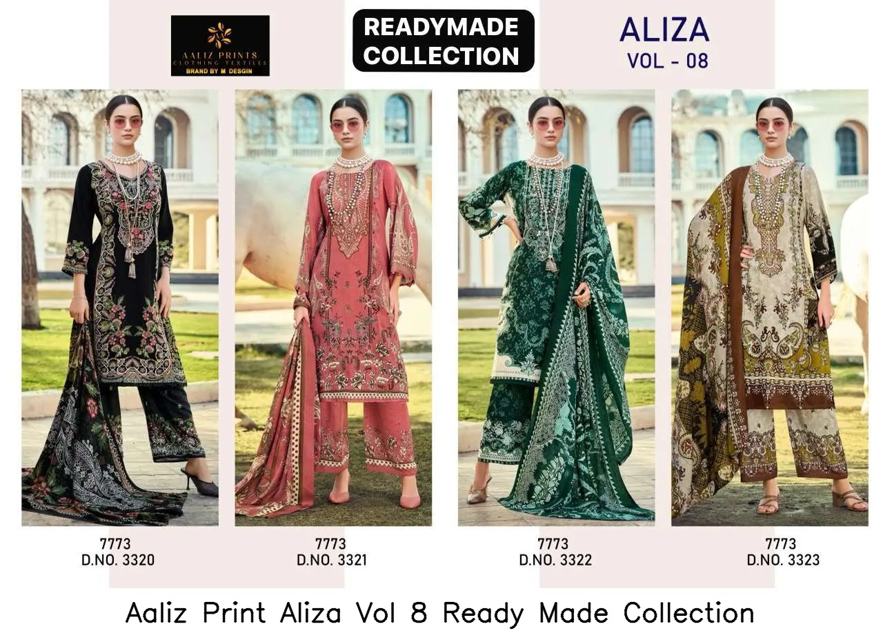 Aaliz Print Aliza Vol 8 Ready Made Collection - Image 2