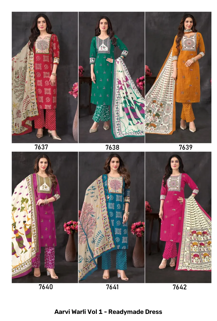 Aarvi Warli Vol 1 - Readymade Dress - Image 2
