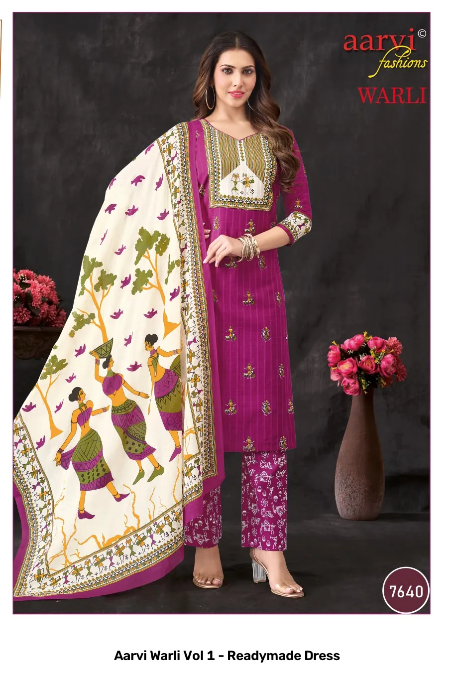 Aarvi Warli Vol 1 - Readymade Dress - Image 3