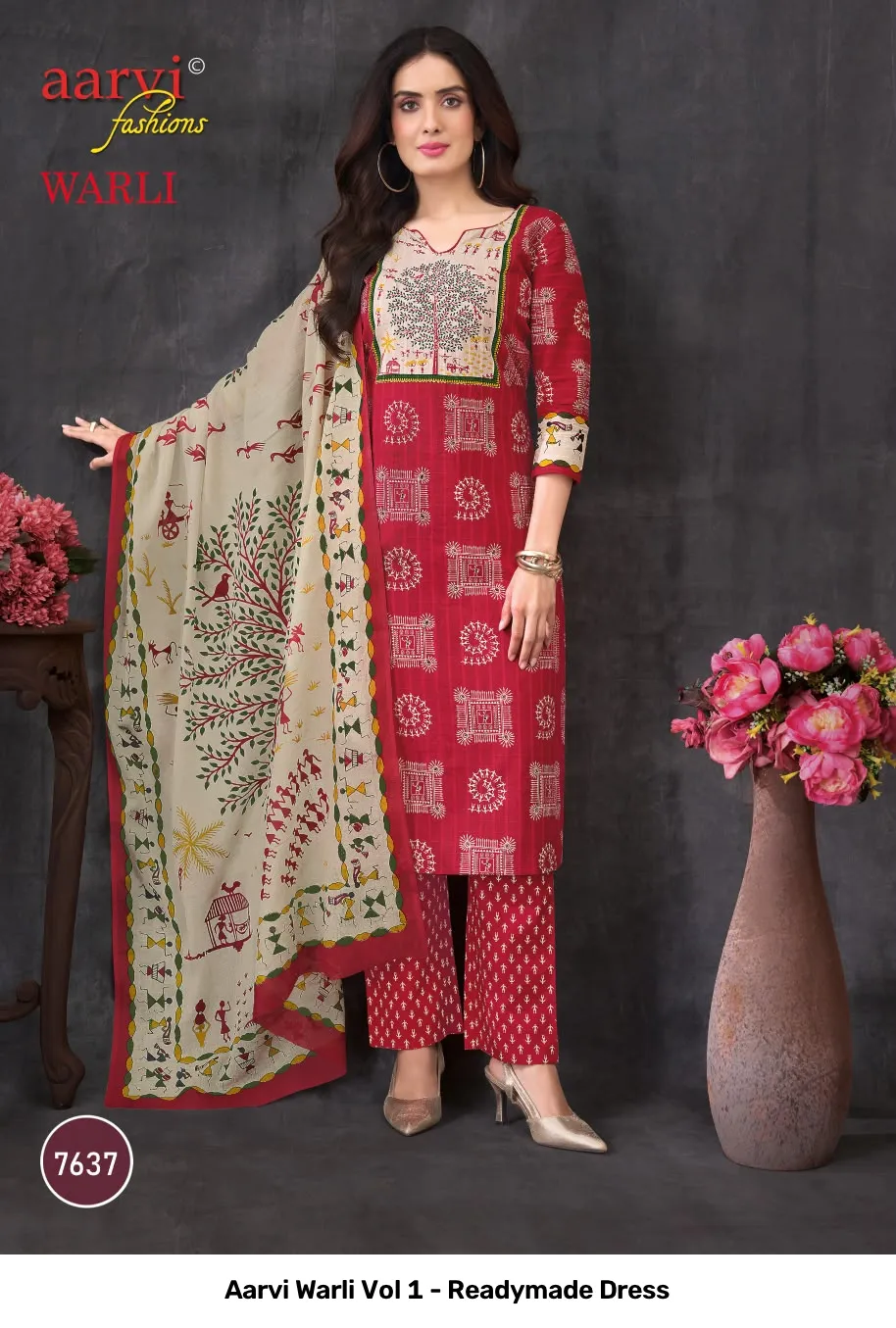 Aarvi Warli Vol 1 - Readymade Dress - Image 4