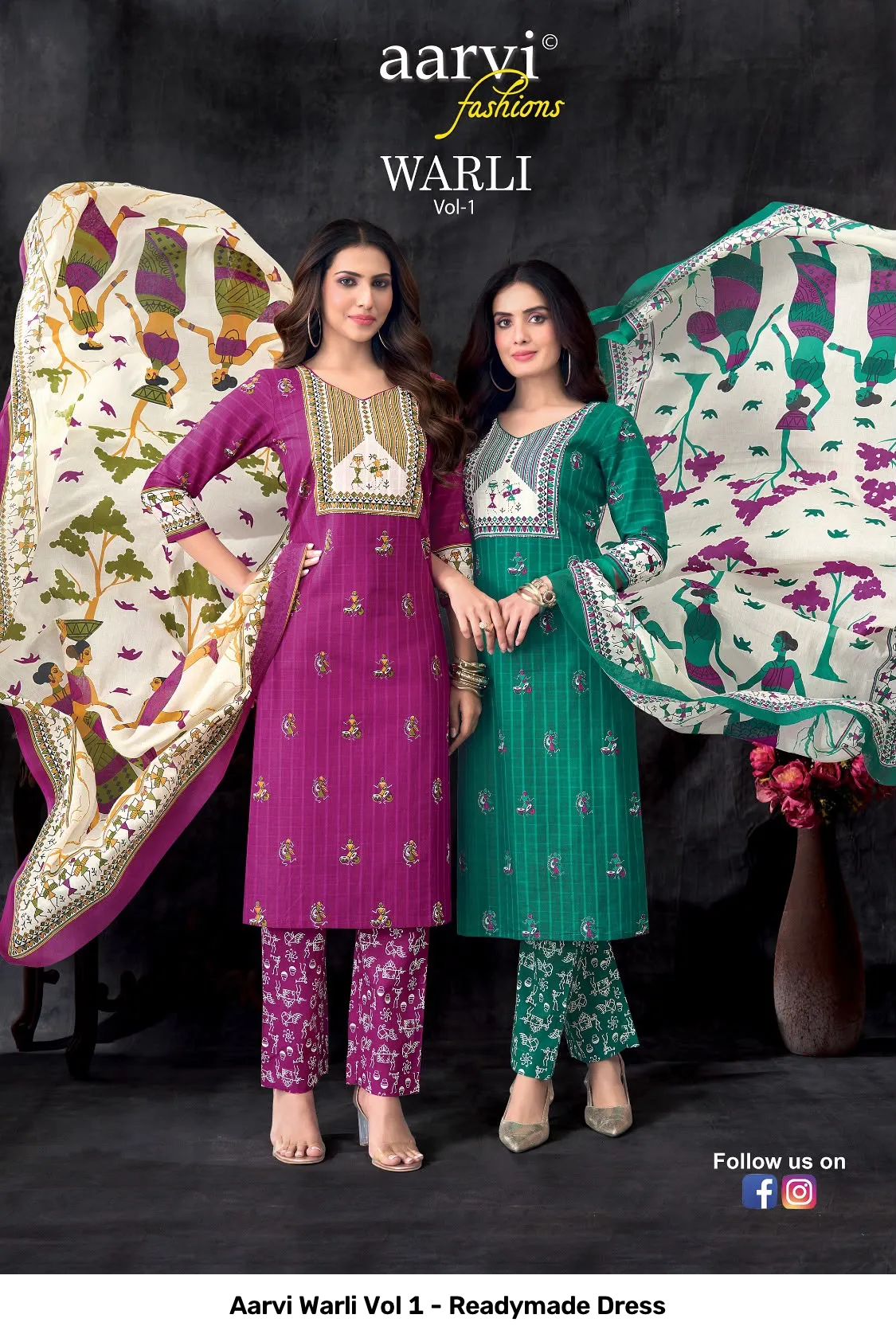 Aarvi Warli Vol 1 - Readymade Dress - Image 7