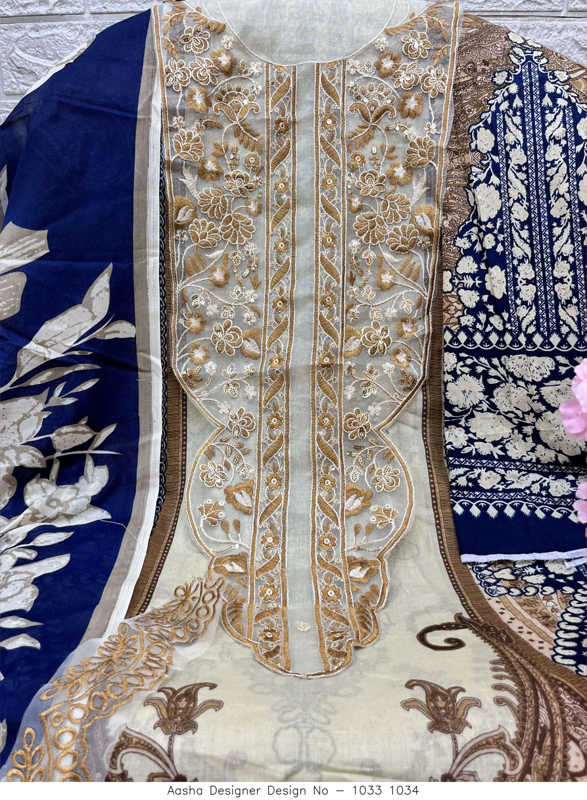 Aasha Designer Design No - 1033 1034 - Image 6